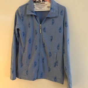 Lilly Pulitzer light blue zip up top
